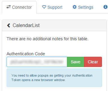 QVSource Calendar SettingsQVSource Calendar Settings