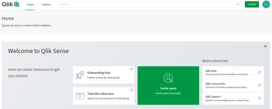 Qlik Sense Business Hub